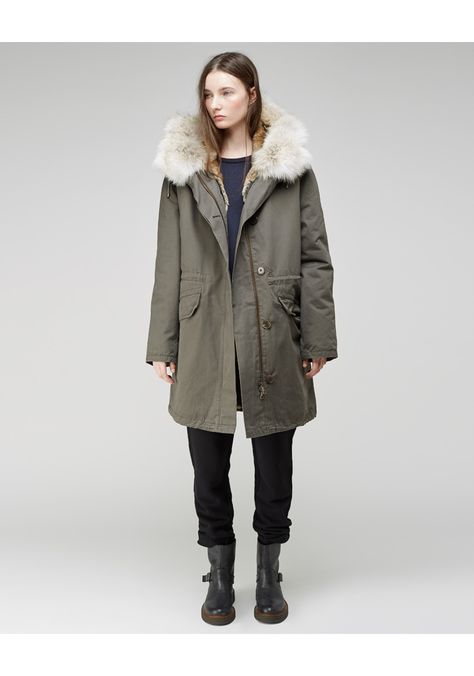 Engineer Boots, Yves Salomon, Fur Hood, Clothes Horse, Winter Looks, Fur Trim, Winter Women, Online Fashion, Down Jacket