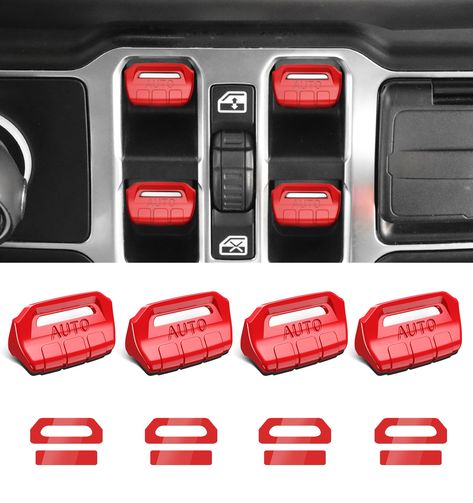 PRICES MAY VARY. Fitment for Car: Our window switch button trim interior accessories are compatible with Wrangler JL/JLU 2024 2023 2022 2021 2020 2019 2018 (4XE included), gladiator JT 2024 2023 2022 2021 2020, 2/4 door, automatic and manual.Perfectly fit for your Wrangler accessories and Gladiator accessories Custom Exterior Design :Adopt original car 3D scanning technology, better fit the curvature of the buttons; JL/JT window button cover side innovative extension design, increase the contact Jeep Wrangler Accessories, Wrangler Accessories, Jeep Jl, Extension Designs, Jeep Wrangler Jl, 3d Scanning, Double Sided Adhesive Tape, Wrangler Jl, Garage Design