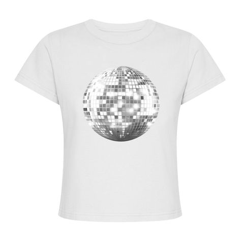 Disco Ball Baby Tee - printwithsky Consert Outfits, Disco Ball Design, Disco Birthday Party, T-shirt Print Design, Balls Shirt, Disco Shirt, Ball Design, Disco Outfit, Shirt Print Design