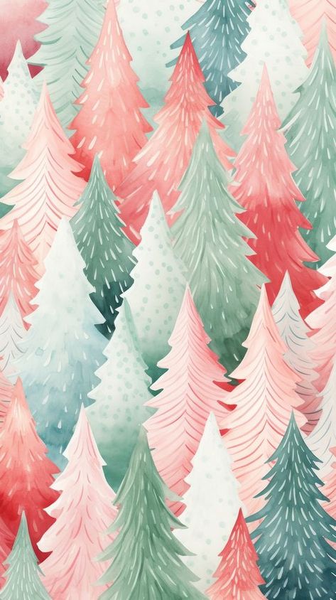 Colorful Christmas Background, Whimsical Christmas Wallpaper, Holiday Desktop Background, Pink And Green Christmas Wallpaper, Boho Christmas Wallpaper Iphone, Boho Christmas Wallpaper, Pastel Christmas Wallpaper, Wallpaper Backgrounds Pattern, Mobile Wallpaper Aesthetic