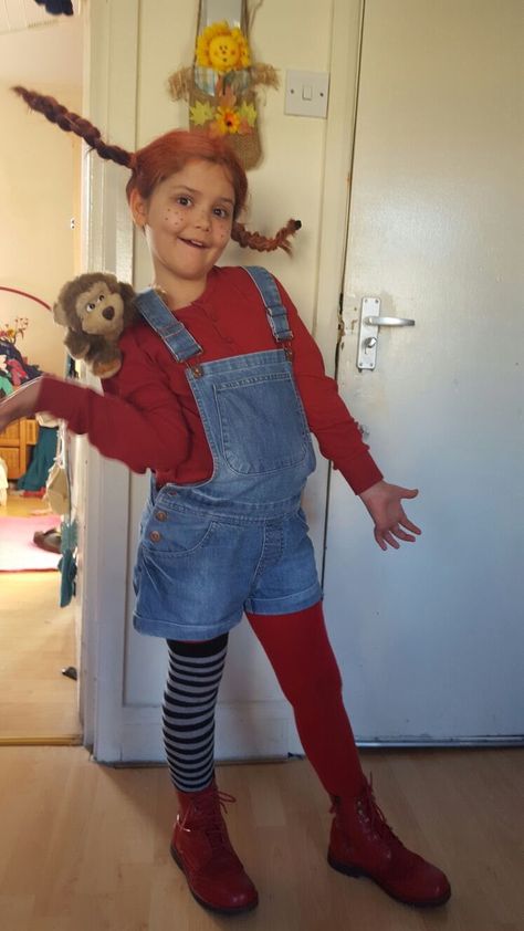 World book day 2016: the best children's costumes - in pictures Girls World Book Day Costumes, Bookish Costumes, Pippi Longstocking Costume, Pippi Longstocking Costumes, Girl Book Characters, Book Week Costume Ideas, Kids Book Character Costumes, World Book Day Outfits, Book Parade