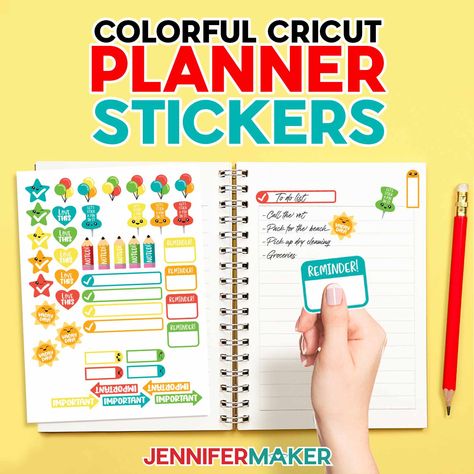 Cricut Planner Stickers, Cricut Planner, Htv Designs, Holiday Place Cards, Craft Tables With Storage, Craft Organization Diy, Paper Flower Wall Art, Diy Sharpie Mug, Jennifer Maker