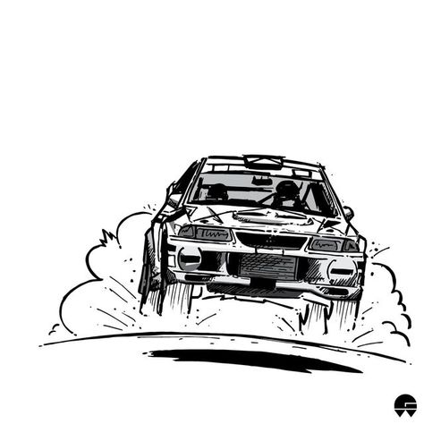 Graffiti Car Drawings, Drifting Car Drawing, Rally Car Drawing, Car Driving Drawing, Drift Car Drawing, Easy Car Sketch, Drive Sketch, Car Easy Drawing, Draw A Car Easy