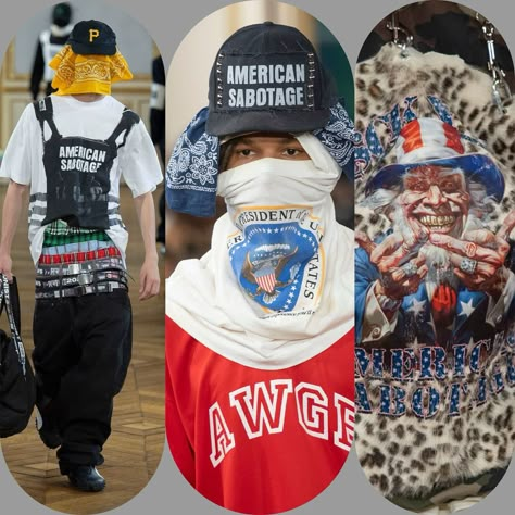 A$AP Rocky American Sabotage by AWGE. Story by Eleonora de Gray, Editor-in-Chief of RUNWAY MAGAZINE: https://runwaymagazines.com/asap-rocky-american-sabotage/ In a powerful convergence of art, fashion, and social commentary, A$AP Rocky and his creative collective AWGE have unveiled “American Sabotage,” a collection that goes beyond the runway to challenge societal norms and provoke thought. This audacious line, consisting of 34 meticulously crafted looks, serves as a vivid canvas for ghetto ... American Sabotage Asap Rocky, American Sabotage, Asap Yams, Societal Norms, Runway Magazine, Small Bathroom Interior, Social Commentary, Asap Rocky, Art Fashion