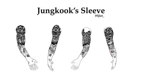 Finger Tattoos Words, Korean Tattoos, Bts Tattoos, Full Arm Tattoos, Tattoo Style Drawings, Jungkook Fanart, Abstract Tattoo, Friend Tattoos, Tattoo Sleeve