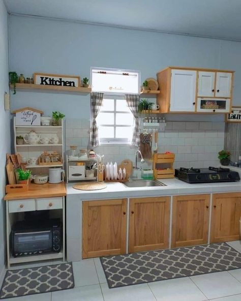 Dirty Kitchen Design, Tiny Kitchen Design, Coffee Tattoo, Desain Pantry, Simple Kitchen Design, Small House Interior, Kabinet Dapur, Coffee Wallpaper, Small Kitchen Decor