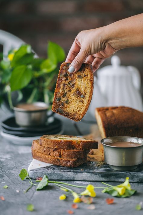 Tutti Frutti Cake | Playful Cooking #cake #teatimecake #tuttifrutti #cake #loafcake #easycake #foodphotography #foodstyling Tea Cakes Photography, Brownies Photography, Tutti Frutti Cake, Plum Cakes, Cake Photoshoot, Store Bought Cake, Fruitcake Recipes, Bowl Cake, Cake Photography