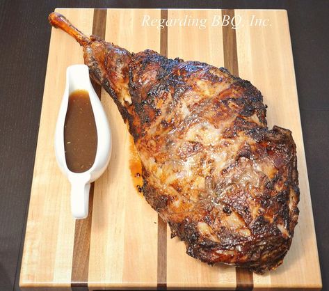 Grill a Great Leg of Lamb on a Rotisserie for Your Gathering Venison Dishes, Rotisserie Lamb, Movie Recipes, Lamb Leg Recipes, Roast Lamb Leg, Lamb Chop, Lamb Leg, Scottish Recipes, Leg Of Lamb