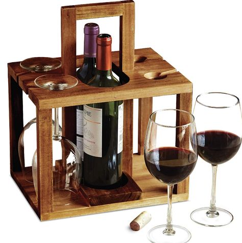 Diy Wine Rack Design, Wine Rack Inspiration, Wine Bottle Glass Holder, Wine Rack Projects, Wine Rack Ideas, Wine Rack Design, Bottle Caddy, Wine Caddy, Wine Carrier