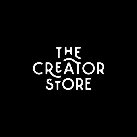 the creator store logo by Mark van Leeuwen beautiful typography logo custom swashes black and white sans serif font Logo Typo, Logo Personal, Logo Generator, Inspiration Logo Design, Logo Minimalista, Store Logo, Logo Luxury, Logo Type, Word Mark Logo