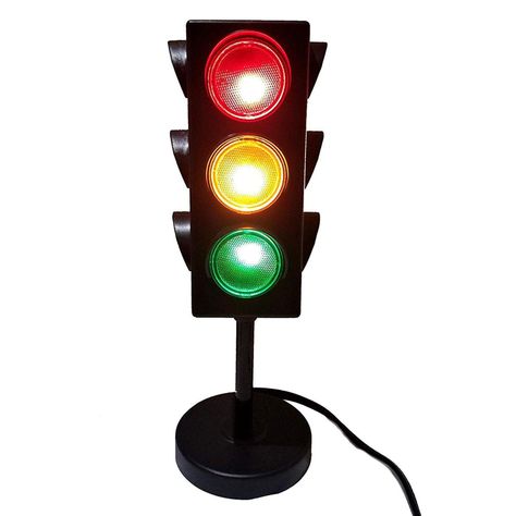 PRICES MAY VARY. PACKAGE CONTENTS - 1 Traffic Light Table Lamp that is 11” tall, a size that adds a Mini Time square or City ambiance to your space or toy car display. Kicko’s stoplight features 4 different blinking modes to excite and entertain your kids! COLORED LIGHTS - Kicko’s traffic-light lamp features 3 sides with 3 different colored blinking lights - red, green, and yellow. Place it alongside your kids’ ride-on toys or traffic cones during outdoor games, too. GLOWING ACCESSORY - Decorate Traffic Lamp, Two Fast Two Furious, Car Themed Rooms, Car Room Decor, Car Themed Bedrooms, Cute Night Lights, Race Car Birthday Party, Cars Room, Race Car Party