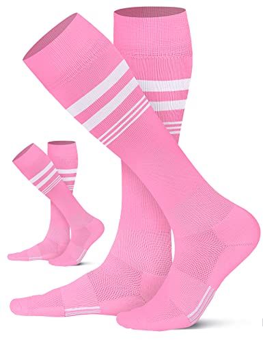 Soccer Shorts Girls, Cheap Pink Sports Socks, Pink Sports Socks, Kids Sports Socks, Softball Socks, Toddler Socker Socks, Soccer Socks, Softball, Sports Women