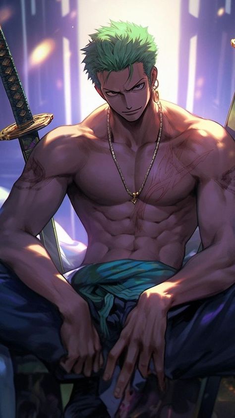 #wallpaper Kitchen Net, رورونوا زورو, One Piece Photos, One Piece Wallpaper Iphone, One Piece Ace, Cool Anime Backgrounds, One Peice Anime, Zoro One Piece, Anime Guys Shirtless