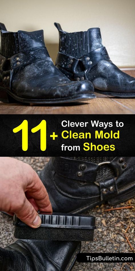 Mold On Clothes, Remove Mold From Clothes, Shoe Restoration, Closet Makeovers, Doc Martins Boots, Shoes Cleaning, Remove Mold, Shoe Hacks, Shoe Cleaner