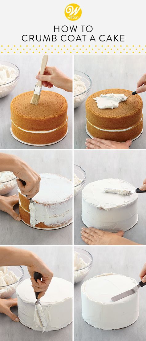 Crumb Coating A Cake, Crumb Coat, Decorate A Cake, Resipi Kek, Cake Decorating For Beginners, Smooth Cake, Easy Cake Decorating, Cake Icing, Cake Cover