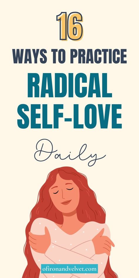 Here are 16 Surprising and simple ways to practice radical self-love.  #selfLove #LoveYourself #SelfCare #SelfRespect How To Work On Self Love, Radical Self Care, Self Love Ideas Activities, Text From Him, Radical Self Love, Pampering Routine, Practicing Self Love, Wellness Resources, Love Aesthetics