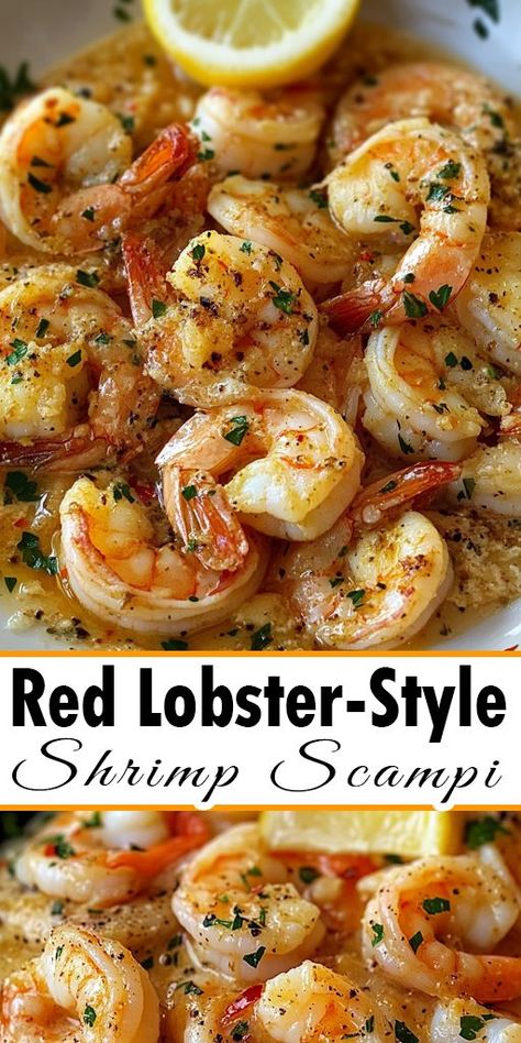 🍤 Craving Red Lobster-Style Shrimp Scampi? 🍤 Now you can make this delicious, buttery, and garlic-filled shrimp scampi right at home! 🦐 Perfect for a cozy family dinner or a special occasion, this easy-to-follow recipe will transport you straight to your favorite seafood restaurant! 🌊✨ 📌 Save this Pin for your next seafood craving! #ShrimpScampi #SeafoodRecipe #RedLobsterStyle #GarlicButterShrimp #EasyDinner Famous Red Lobster Shrimp Scampi Recipe, Red Lobster Fried Shrimp, Oven Shrimp Scampi Recipe, Red Lobster Shrimp Scampi Recipe Copycat, Shrimp Pasta Red Sauce Recipes, Copycat Red Lobster Shrimp Scampi, Famous Red Lobster Shrimp Scampi, Baked Shrimp Scampi Oven, Big Shrimp Recipes