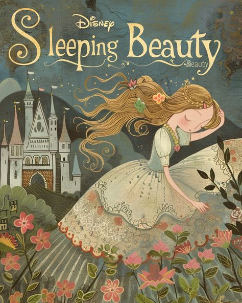 #SleepingBeautyCoverArt #JudithClayStyle #Whimsical #FairyTale #MagicalFont Sleeping Beauty Poster, Sleeping Beauty Illustration, Cartoons Poster, Sleeping Beauty Art, Inspirational Digital Art, Beauty Posters, Cartoon Posters, Fairy Art, Aspect Ratio