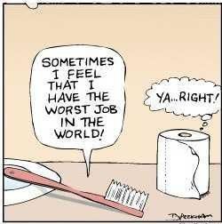 What did the toothbrush say to the toilet paper roll? Spanish Jokes, Bad Job, Dental Humor, Humor Grafico, E Card, Funny Cartoons, Bones Funny, Toilet Paper, Puns