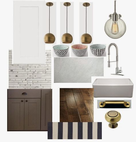 A DIY and home decor blog that shares thrifty ideas to transform your house into a home. You don't need to spend a fortune to love your home. Earth Tones Kitchen, Kitchen Inspiration Board, Kitchen Moodboard, Mood Board Interior, Designer Board, Kitchen Mood Board, New Kitchen Designs, Number Three, Interior Design Boards