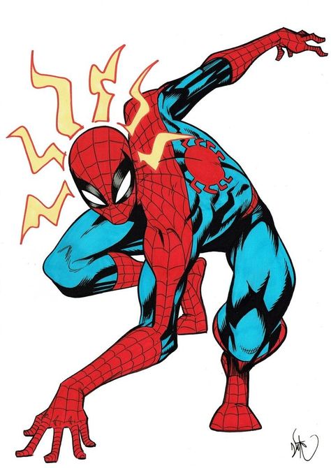 Spider-Man Canvas Painting Ideas Love, Spider-man Poses, Spider Man Poses Reference, Header Ideas Twitter, Spiderman Concept Art, Spider Man Comic Art, Spider Man Drawing, Drawing Spider, Spider Man Design