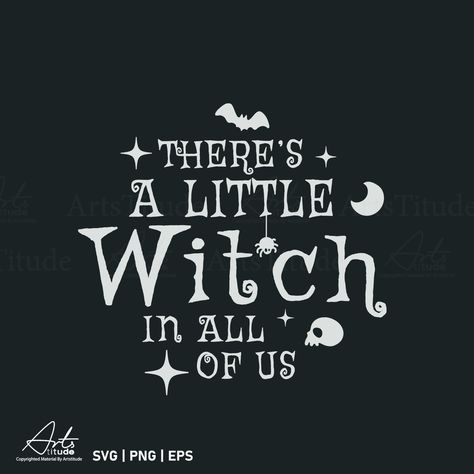 Witch Png, Halloween Shirt Svg, Magic Witch, Witch Svg, Fall Halloween Crafts, Halloween Quotes, Svg Halloween, Cricut Design Space, Halloween Svg