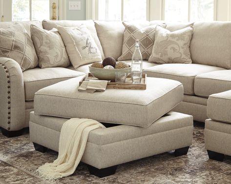 Ottoman With Storage, Royal Furniture, Lakeland Florida, Ottoman Storage, Coastal Living Rooms, Ashley Furniture Homestore, Ottoman In Living Room, Upholstered Ottoman, City Furniture