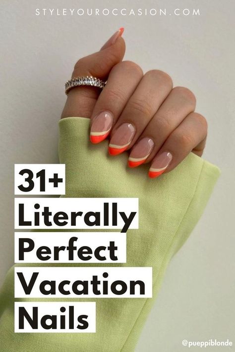 Are you searching for cute vacation nails ideas? You’ll love this list of stunning 2024 vacay nails for the beach & summery nails too. See short, almond, square, acrylic, coffin styles and more! Choose from trendy bright pink nails or chic neutral shades with a classy vibe. There’s so much vacation nail inspiration here! Vacation Nail Inspiration, Vacation Nails Ideas, Nails For The Beach, Cute Vacation Nails, Nails For Vacation, Europe Nails, Vacation Nail Art, Vacation Nail Designs, Vacay Nails