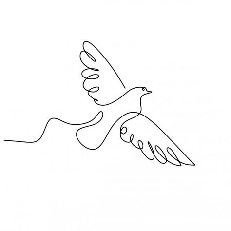 Bird Flying, Bird Drawing, 그림 낙서, Swallow Bird, Single Line Drawing, Minimalist Drawing, 카드 디자인, Continuous Line Drawing, One Line Drawing