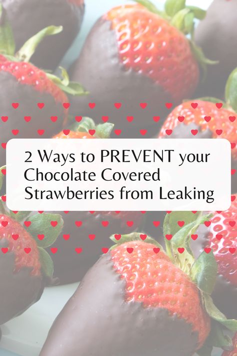 These tips are what helped me the most to jeep my chocolate covered strawberries from leaking and cracking ! Making Chocolate Covered Strawberries, Dipping Chocolate, Chocolate Covered Strawberry Recipe, Chocolate Melting Wafers, Chocolate Dipped Strawberries, Strawberry Dip, Chocolate Wafers, Chocolate Strawberry, Covered Strawberries