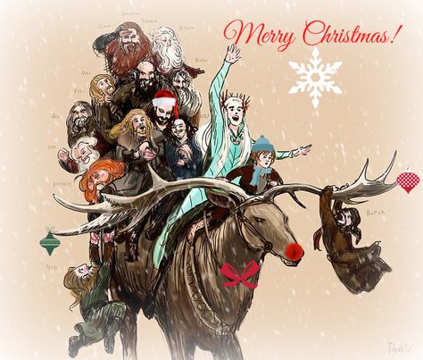 Merry Christmas!!! The Misty Mountains Cold, Legolas And Thranduil, Hobbit Art, Fili And Kili, Into The West, Hobbit Hole, Thranduil, Jrr Tolkien, Gandalf