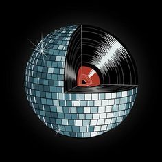 Arte Jazz, Roller Disco, Music Illustration, Mirror Ball, Vinyl Music, Dubstep, Vinyl Art, House Music, 로고 디자인