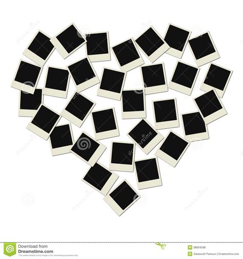 Love Polaroid heart Polaroid Heart, Love Polaroid, Frames Illustration, Polaroid Collage, Polaroid Love, Frame Love, Love Collage, Polaroid Frame, Heart Template