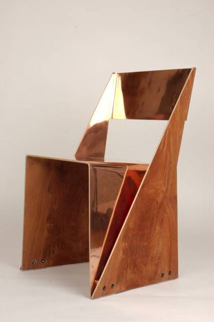 .Chair Geometric Chair, Plywood Chair, Console Design, Unique Chair, Objet Design, Stackable Chairs, Funky Furniture, Take A Seat, Cool Chairs