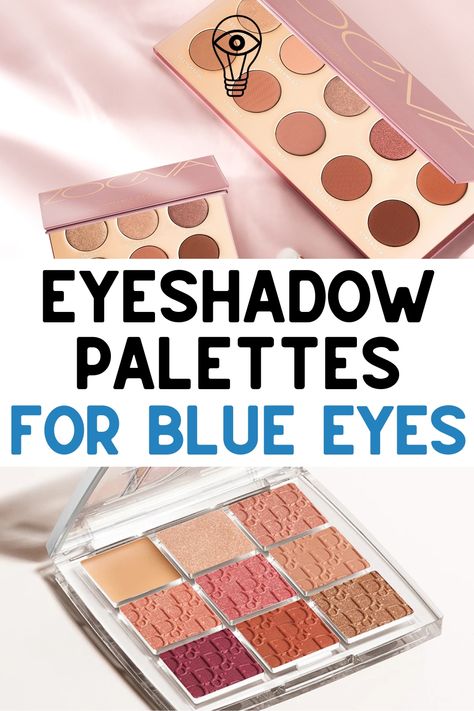 Find here the best eyeshadow palette for blue eyes from the Urban Decay Naked 3 to BH Cosmetics Passion in Paris - all the best eyeshadow palettes to enhance blue eyes and blue green eyes! Blue Eye Eyeshadow Palette, Blue Eyes Everyday Makeup, Eyeshadow Pallet For Blue Eyes, Eyeshadow Palette Blue Eyes, Blonde Hair Blue Eyes Eyeshadow, Blue Eye Color Palette, Eyeshadow For Pale Skin Blue Eyes, Eye Shadow Palette Blue Eyes, What Color Eyeshadow For Blue Eyes