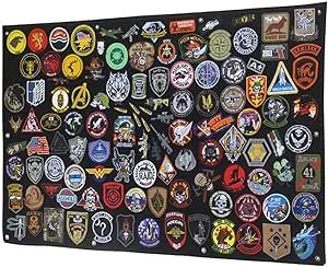 Tactical Patch Display Military Patch Holder Panel Foldable Patch Holder Panel for Military Army (Black(42.5x27.5inch/108x70cm)) Patch Display Ideas, Morale Patch Display, Patch Display, Patches Display, Army Patches, Panel Board, Patch Panel, Tactical Patches, Easy Christmas Gifts