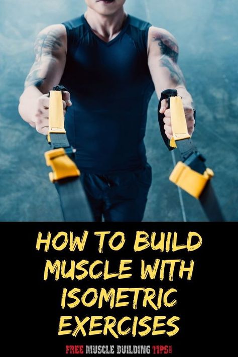 Do you want to use isometric exercises to build muscle? Discover the best ways to incorporate isometric exercises into your workout routine to build muscle. Isometric Exercises For Men, Isometric Shoulder Exercises, Isometric Training, Exercises To Build Muscle, Plyometric Exercises, Bigger Biceps, Workouts Plan, Isometric Exercises, Guided Relaxation