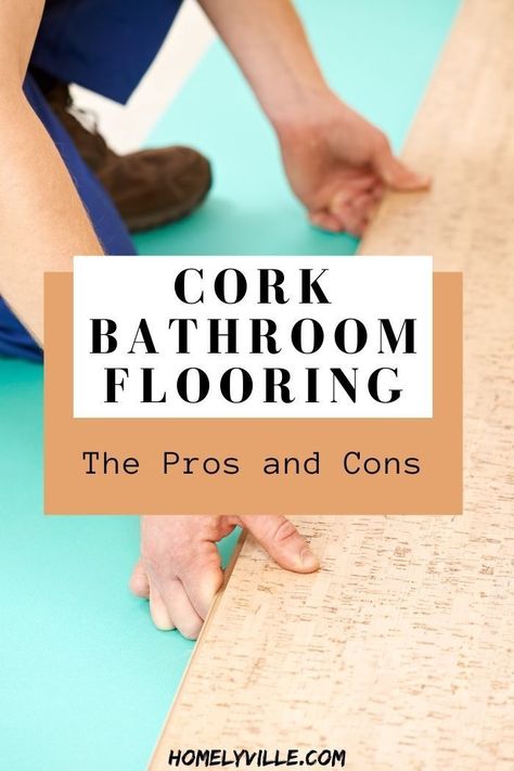 Bathroom Cork Floor, Cork Floor Bathroom, Cork Bathroom Floor, Cork Flooring Ideas, Cork Bathroom, Cork Flooring Bathroom, Cheap Flooring Ideas, Cork Flooring Kitchen, Condo Upgrades