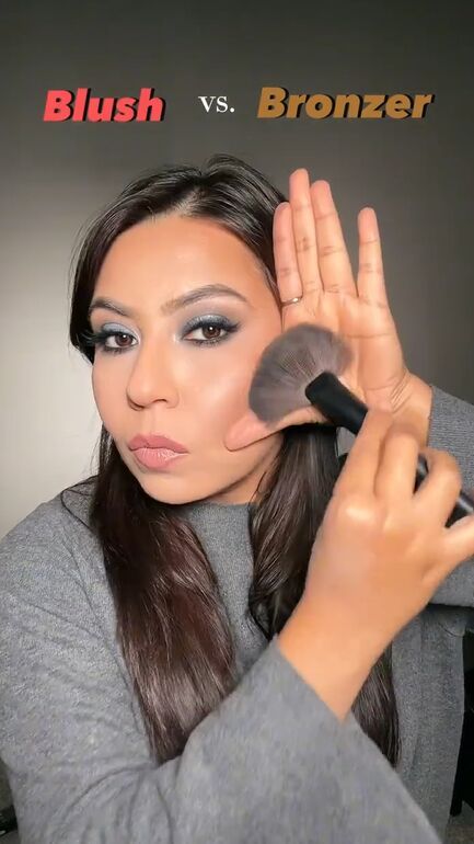 Check out the way I apply blush versus bronzer for 2 different looks. Keep this blush hack and bronzer idea in mind the next time you’re putting on your makeup! Bronzer Application Beginner, Blush Bronzer Placement, How To Wear Bronzer And Blush, Bronzer Vs Blush, Applying Bronzer And Highlighter, Bronzer Blush And Highlight Application, Where To Apply Bronzer And Blush, Where Do You Put Bronzer, Blush Application Tips How To Apply