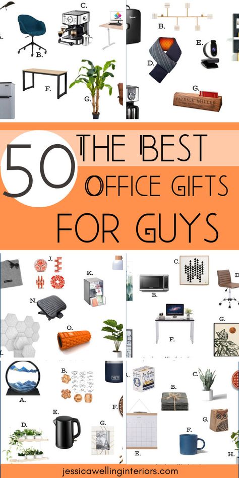 The best office gifts for guys for every budget- perfect for male coworkers, bosses, husbands, dads, brothers, sons, and boyfriends! Small Christmas Gifts For Coworkers Men, Employee Christmas Gifts From Boss For Men, Desk Gifts For Men, Coworker Gifts Men, Gifts For Men Employees, Work Gifts For Men, Small Gifts For Male Coworkers, Gifts For Office Desk, Christmas Gift For Boss Men