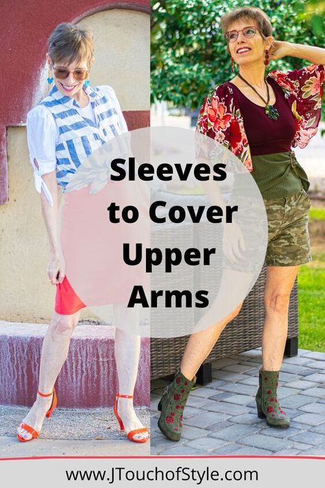 Dress Coverup Ideas, Cute Spaghetti Strap Tops, Stylish Sleeves, Overalls Fashion, Spaghetti Strap Blouses, Clothes For Women Over 50, Tank Top Outfits, Wear Crop Top, Upper Arms