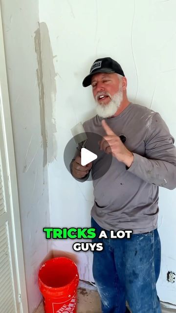 Landscaping Company | Master the Perfect Corner! Quick Tip for DIY Drywallers Made by: @ultimate_diyer #diy #construction #landscaping #hardscaping #carpentry ... | Instagram Diy Wall Patch Drywall Repair, Drywall Corner Repair, How To Fix Cracked Drywall, How To Fix Corners Of Drywall, How To Fix Drywall Tape Peeling, How To Mud Drywall Corners, How To Fix Wall Corners Drywall Repair, Drywall Corners, Drywall Construction