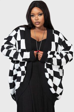 Distorted Checkerboard, Edgy Outfits Plus Size, Fall Goth, Afro Goth, Plus Size Goth, Plus Size Winter, Trendy Fall Outfits, Checkerboard Pattern, Body Inspiration