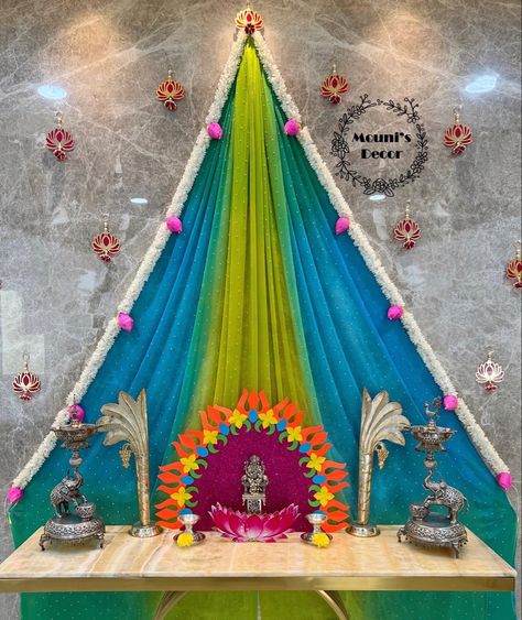 Follow Mouni’s Decor (@mounis_decor) #ganeshchaturthi2022 #ganeshchaturthi #ganeshchaturthidecorations #ganeshchaturthipooja #ganeshpooja #ganeshdecoration #ganeshdecorationideasforhome #jaibologaneshmaharajkijai #ganapatibappamorya #lordganesha #ganesh #ganesha #vinayakachavithi #vinayakachavithispecial #indianfestival #festival #festivalseason #poojaathome #diydecor #easydecor #simpledecoration #decoration #decor Vinayaka Decoration Ideas, Ganesh Charthuthi Decoration, Ganapathi Background, Ganesh Background Decoration, Vinayaka Chavithi Decoration At Home Simple, Simple Ganesha Decoration Ideas, Puja Background Decoration, Simple Ganpati Decoration, Ganesh Decoration Ideas