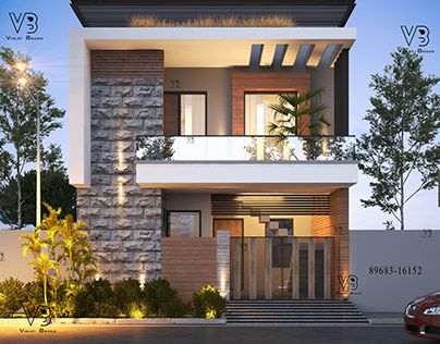 25 Feet Front Elevation Modern, Spanish House Design, White Siding, House Outer Design, Balcony Grill Design, Best Modern House Design, Small House Design Exterior, Classic House Design, Front Elevation Designs