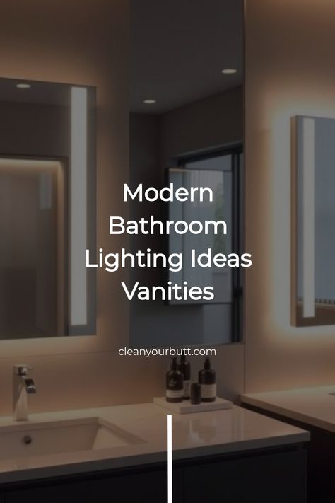 Discover modern bathroom lighting ideas for vanities that transform your space. Explore stylish fixtures and innovative designs to create your dream bathroom oasis. Led Lights Bathroom Mirror, Bathroom Light Fixtures Over Mirror Modern, Modern Vanity Lights Bathroom, Unique Vanity Lighting, Bathroom Lighting Ideas Vanities, Modern Bathroom Lighting Ideas, Bathroom Light Fixtures Over Mirror, Bathroom Lighting Ideas, Bathroom Ambiance