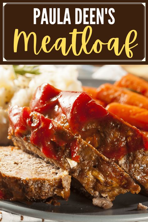 Paula Deen's meatloaf recipe is a dinner that will knock your socks off! Learn how to make it, plus get tips for making the best meatloaf. Ground Beef Meatloaf, The Best Meatloaf Recipe, Tasty Meatloaf Recipe, Best Meatloaf Recipe, The Best Meatloaf, Delicious Meatloaf, Beef Meatloaf, How To Cook Meatloaf, Prime Rib Recipe