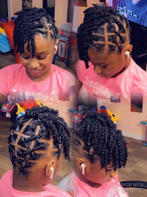 Small Head Hairstyles Black Women, Blackwomen Hairstyle Braids, Hair Styles For 11-12 Black, Gymnastics Hairstyles For Black Hair, Hair For Black Girls Kids, Underbraid Styles, Low Tension Protective Styles Kids, Teen Natural Hairstyles, Two Strand Twist Natural Hair Short 4c