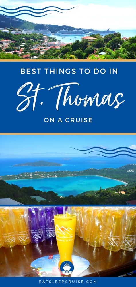 Things To Do In St Thomas On A Cruise, St Thomas Virgin Islands Cruise Port, St Thomas Cruise Port Things To Do In, Eastern Caribbean Cruise, St Thomas Cruise Port, Manifesting Traveling, Eastern Carribean Cruise, St. Thomas, Cruise Caribbean