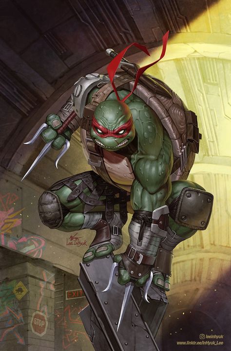 ArtStation - Teenage Mutant Ninja Turtles #1 Inhyuk Lee, Raphael Tmnt, Teenage Mutant Ninja Turtles Artwork, Teenage Mutant Ninja Turtles Art, Ninja Turtles Artwork, Tmnt Artwork, Tmnt Art, Old School Style, Teenage Ninja